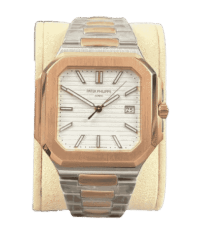 Super Clone Patek Philippe Cubitus 5821/1AR-001 45mm Biele ciferník