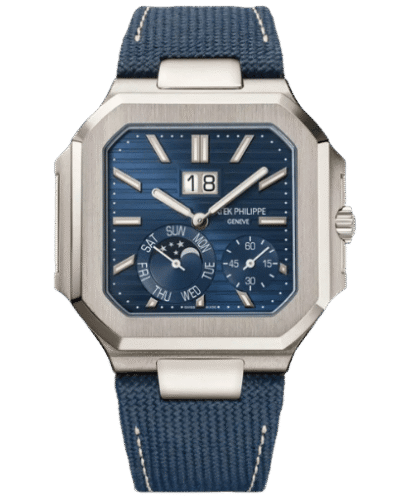 Super Clone Patek Philippe Cubitus 5822P-001 Platinum Instantaneous Grand Date Day Moon Phases – Švajčiarsky superklon