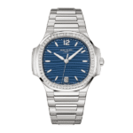 Super Clone Patek Philippe Nautilus 7118/1200A-001 35.2mm Quadrante blu Steel